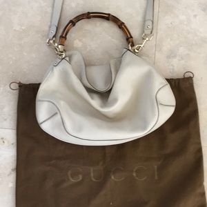 Gucci satchel w/ bamboo handle